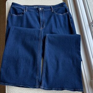 NWOT Old Navy WOW FLARE High-Rise dark blue Jeans size 16 long